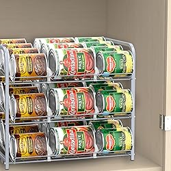 BTY Can Organizer for Pantry Stackable 2 Pack, Can
