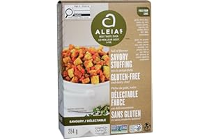 Aleia’s Gluten Free Savory Stuffing Mix – 284g (1 Pack) – Classic Holiday Stuffing for Turkey, Chicken & More – Corn Free, So