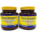 Fleischmann's Bread Machine Yeast, Also Ideal for All Rapid Rise Recipes, Equals 16 Envelopes, 4 oz Jar (Pack of 2)