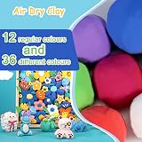 QMay Air Dry Clay 48 Colors Ultra Light No-Bake Non-Toxic Modeling Clay Set view 2