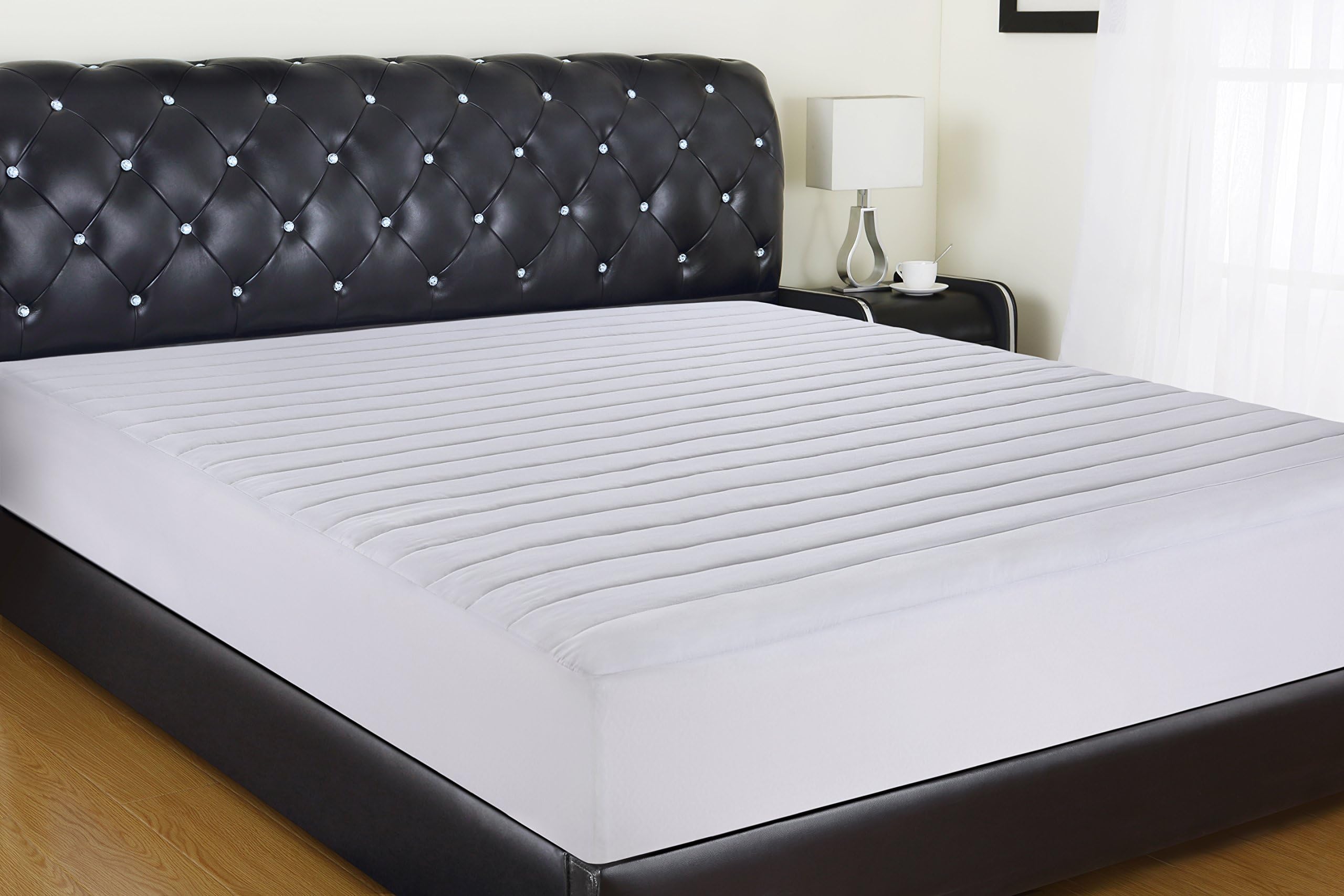 Allrange Waterproof Quilted Fitted Mattress Pad, Clean&Safe, Stretch-up-to 16", Moisture Management, Snug Fit, Mattress Protector, Full