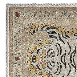 Pphcpx Tibetan Tiger Rug for Living Room 5x8 ft