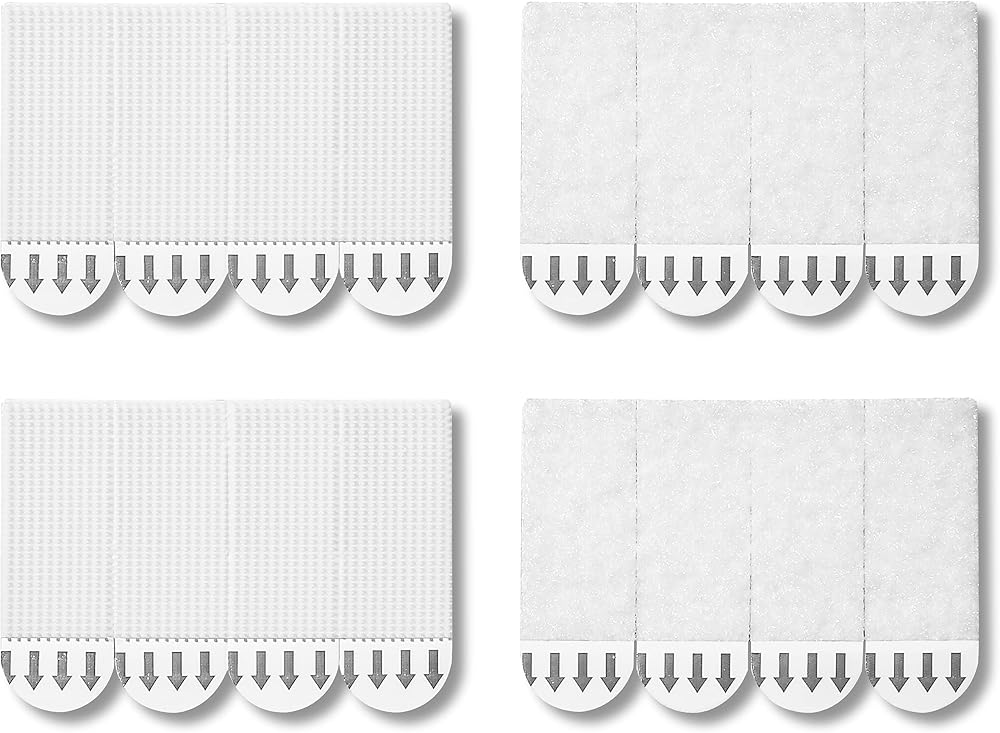 JELLYSUB 36 Pairs Small Picture Hanging Strips Heavy Duty 72 Strips