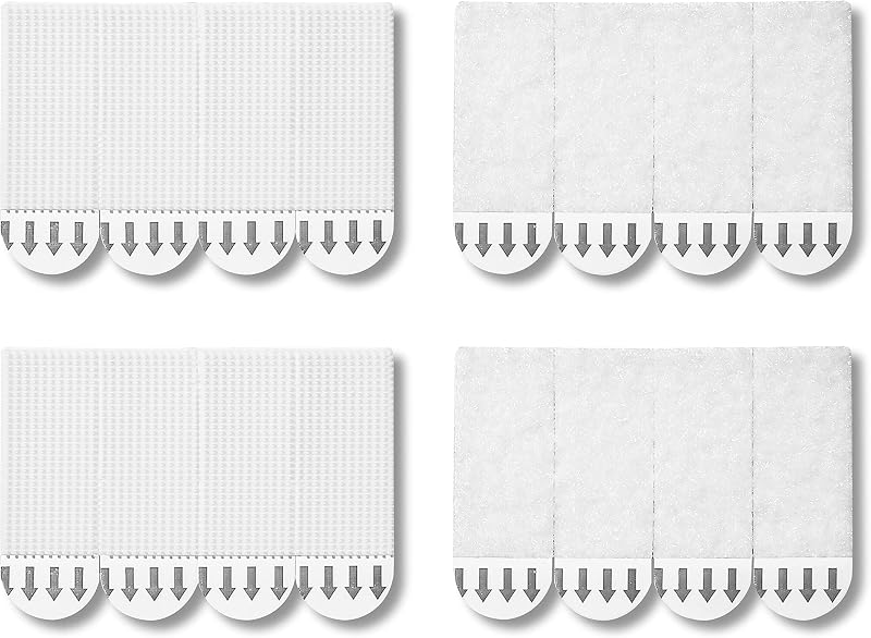 JELLYSUB 36 Pairs Small Picture Hanging Strips Heavy Duty 72 Strips