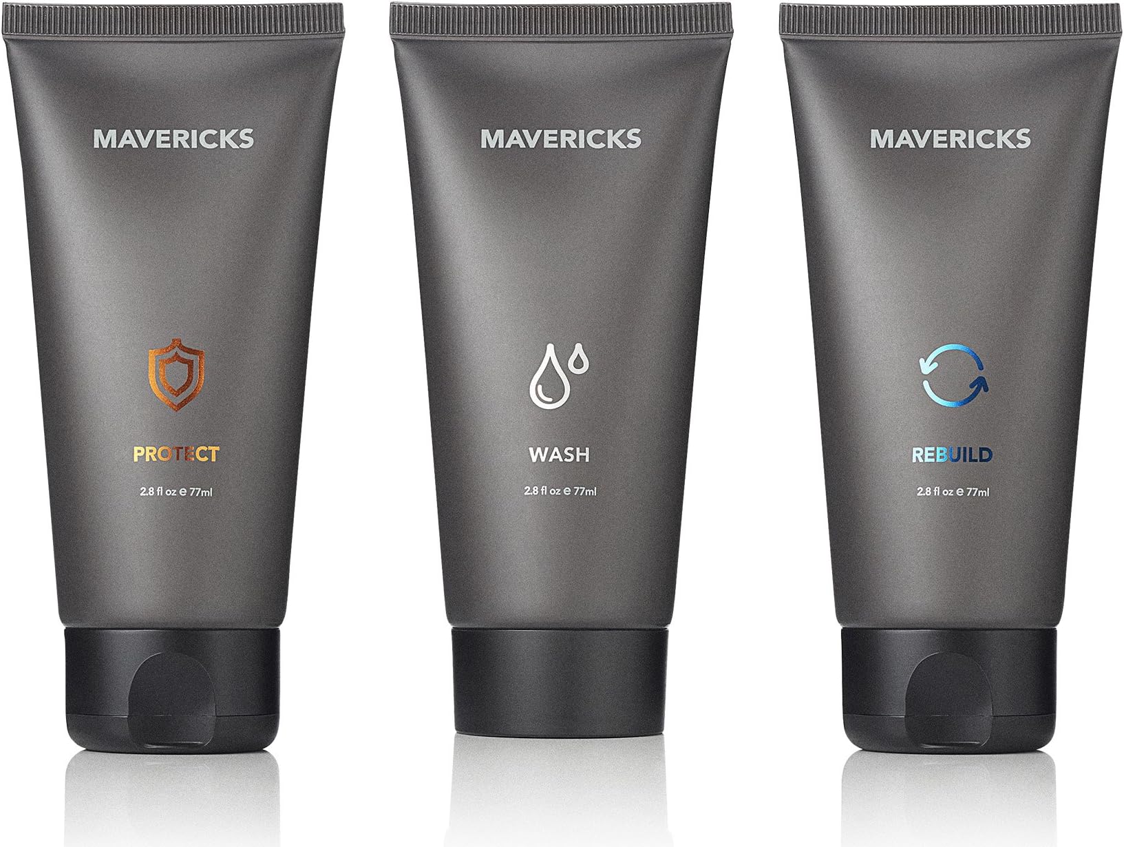 Mavericks 3-in-1 Total Anti-Aging Skincare System: Premium Face Wash, Day and Night Lotions