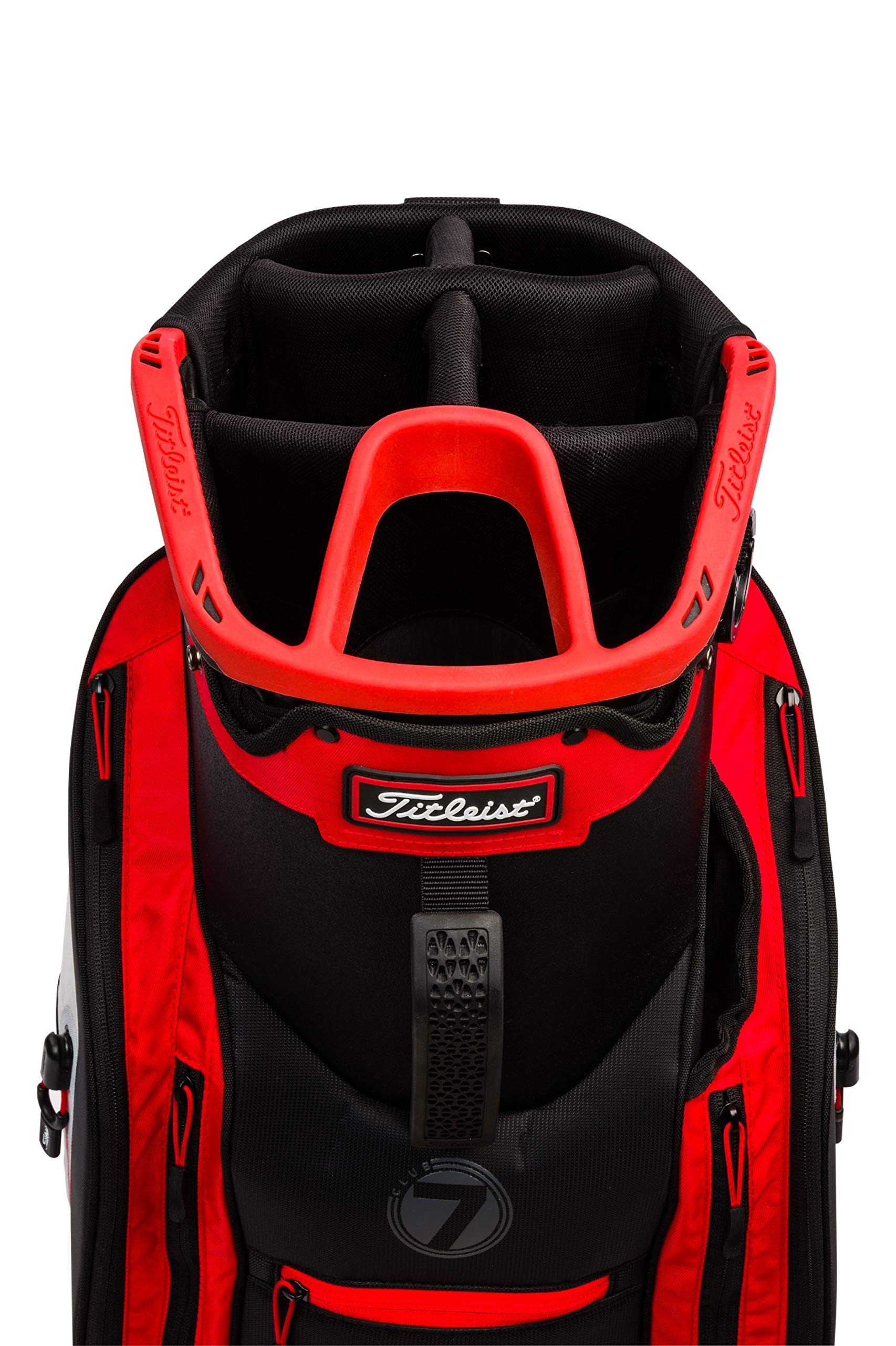 Titleist Club 7 Golf Cart Bag Black / White / Red eBay