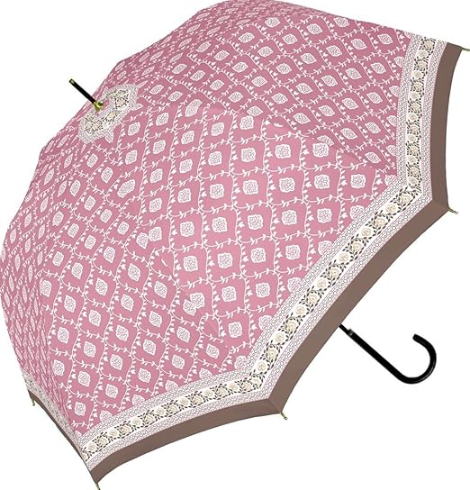 Amazon A S S A Rj036 大きい 雨傘 ジャンプ傘 ブランド傘 レディース 60cm おしゃれな アジアンクロス ピンク 長 傘 通販