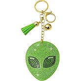 Popfizzy Double Sided Keychains for Women and Girls, Sparkly Bling Purse Charm, Rhinestone Bag Charm, Cool Gifts for Women