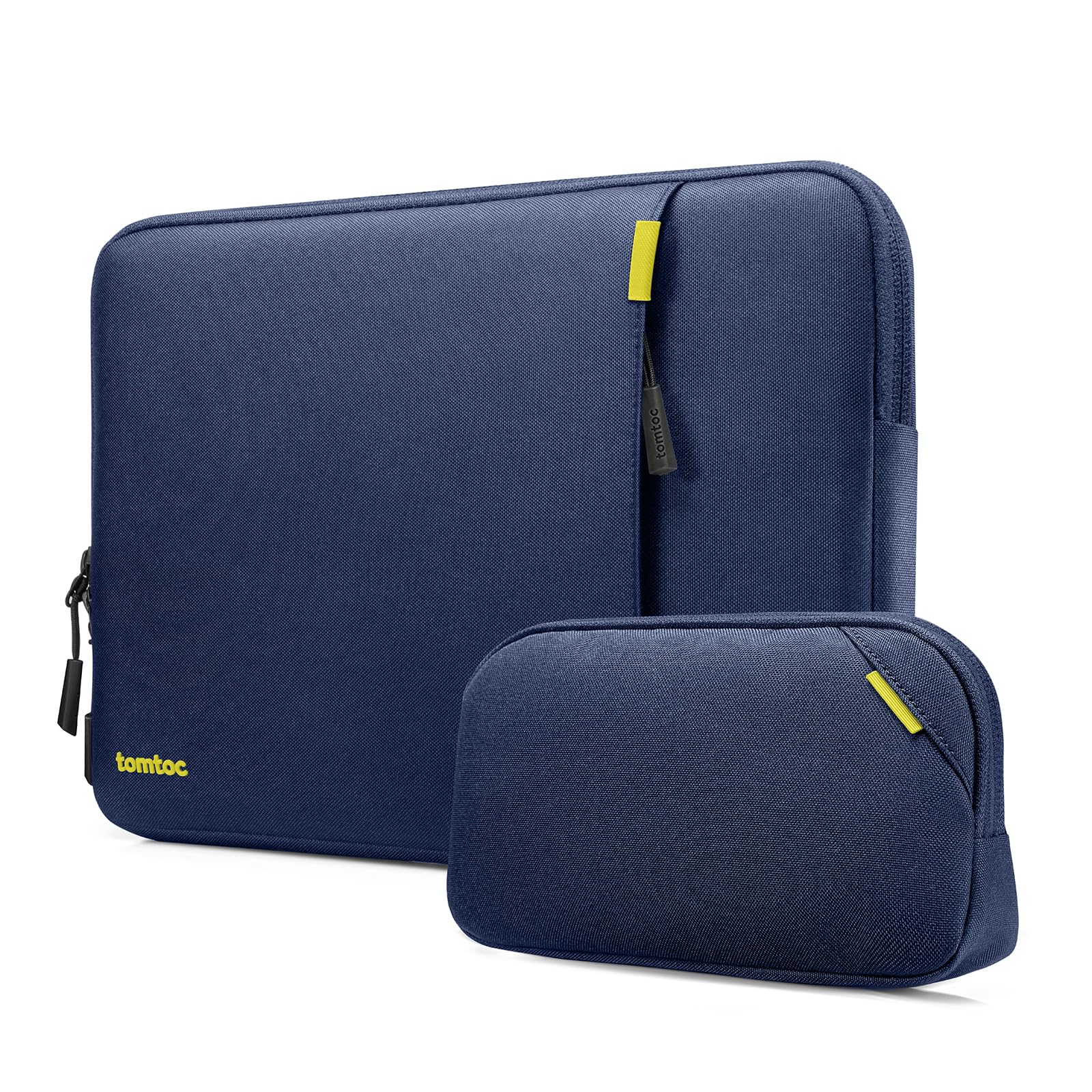 tomtoc 360 Protective Laptop Sleeve Set for 15-inch MacBook Air M5/A3448 (2026), M4/A3241, M3/A3114 M2/A2941, Water-Resistant Laptop Case Bag with Accessory Pouch Fits 15" MacBook Pro & Surface Laptop
