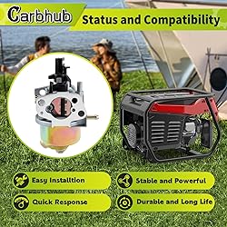 Carbhub P54173 Carburetor Compatible With Wen Power