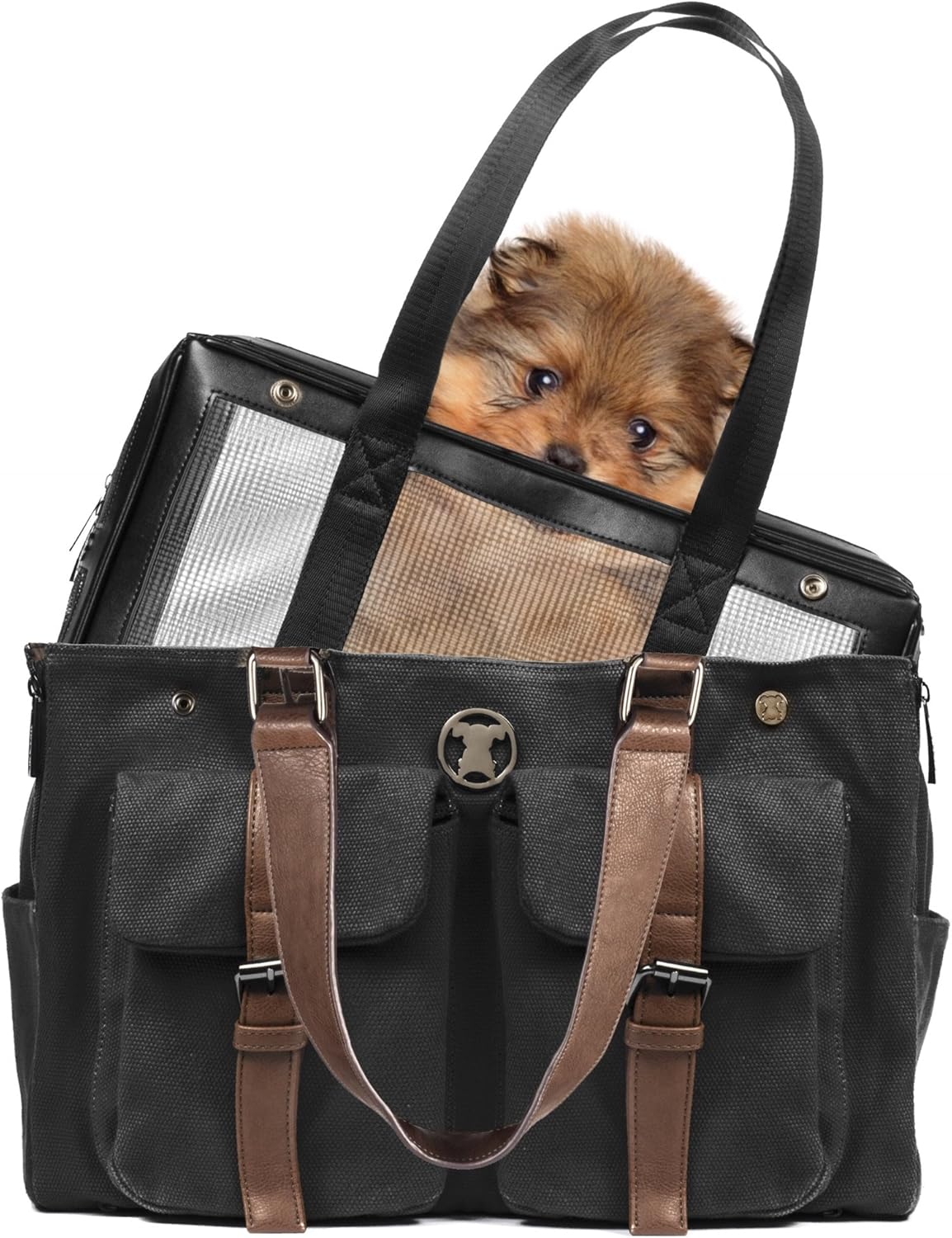 Amazon Com Miso Pup Weekend Black Canvas Interchangeable Airline