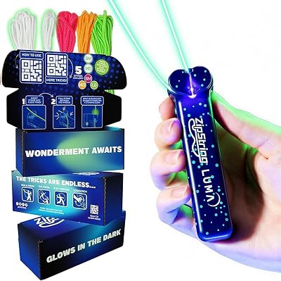ZipString Handheld String Launcher Toy USB-C Rechargeable Luma Glow