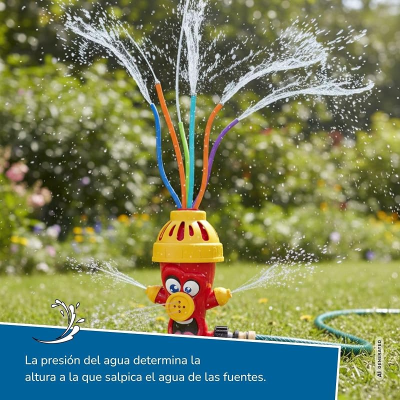 Aspersor de Agua Boca de Incendios Rojo para niños