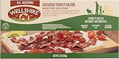 Wellshire Farms Fully Cooked Uncured Turkey Bacon, 3 OZ