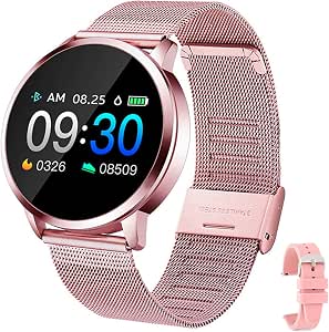 Smartwatch, Reloj Inteligente Impermeable IP67 Pulsera de Actividad  Inteligente con Monitor de Sueño Pulsómetros Podómetro Contador de Caloría,  para Hombre Mujer (Rosa) : Amazon.es: Electrónica