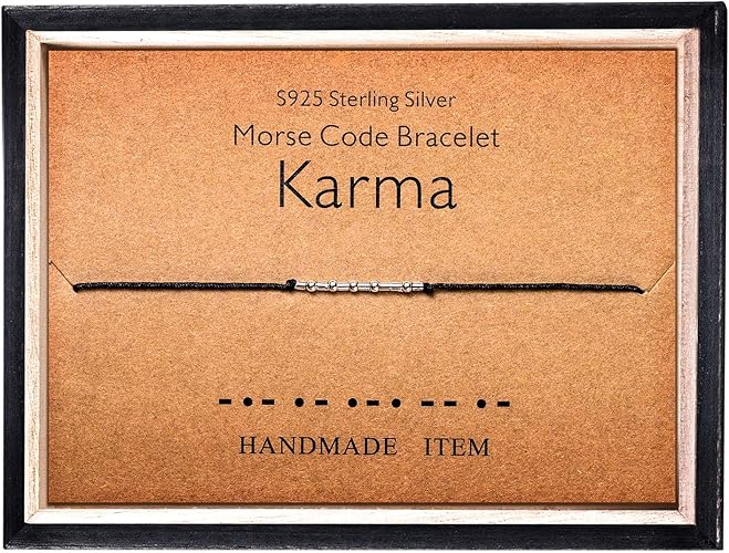 Amazon  Morse Code ブレスレット 925スターリングシルバー ビーズ 