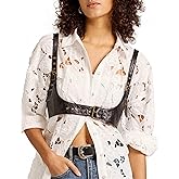 LyzerMia Harness for Women Genuine Leather Waist Belt Steampunk Underbust Corset