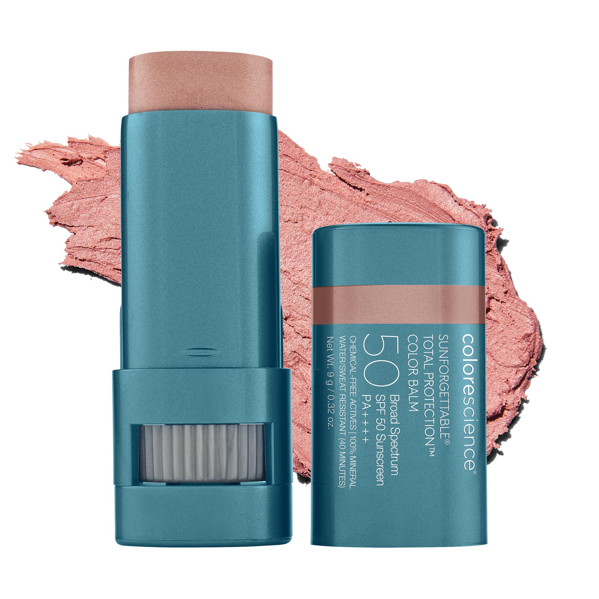 Photo 1 of Colorescience Sunforgettable Total Protection Color Balm SPF 50, Mineral, Broad Spectrum, Buildable Lip & Cheek Color, Blush, 0.32 Ounce (Pack of 1)