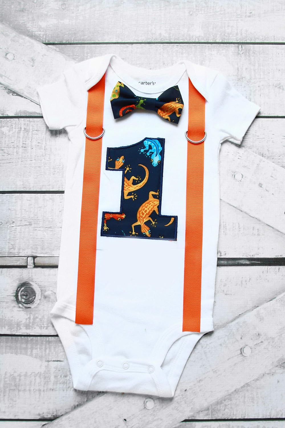 baby boy orange outfit