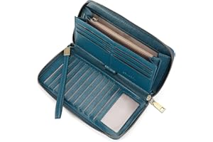 SENDEFN Women Leather Wallets RFID Blocking Zip Around Credit Card Holder Phone Clutch