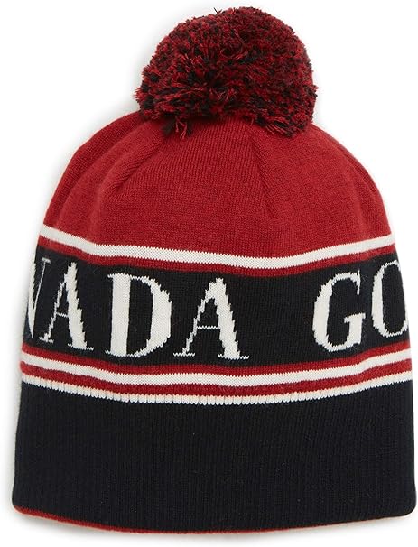 canada goose pom pom beanie