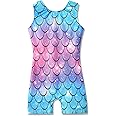 HOZIY Gymnastics Leotards for Girls Unicorn Aurora Rainbow Mermaid Dinosaur Cupcake Sparkle Biketard Toddlers Kids Children