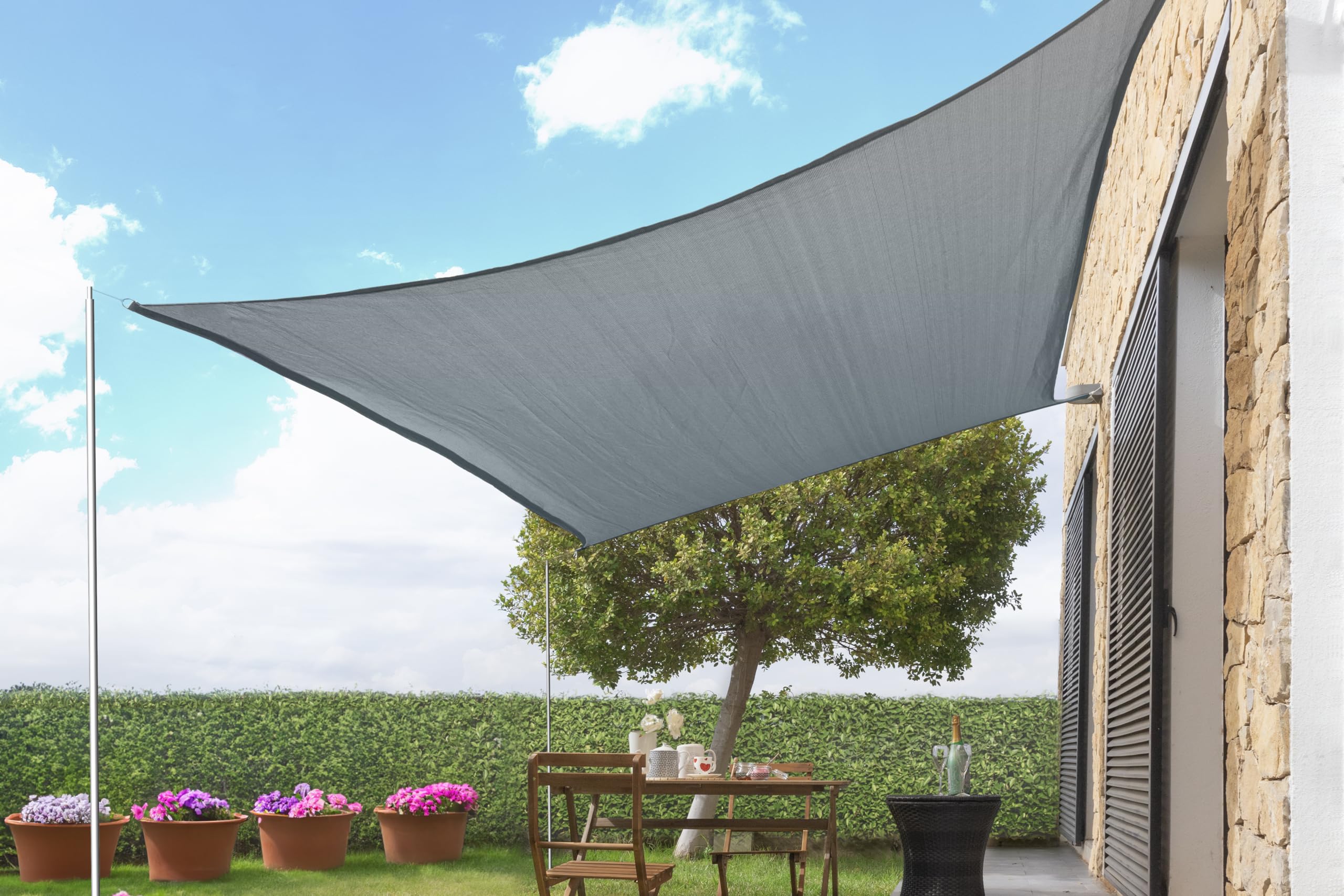 Rectangular Shade Sail Shazail InnovaGoods 2 x 3 m, Grey