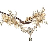 MOSTORY Flower Fairy Crown for Women - Woodland Antler Elf Crown for Renaissance Renfaire Accessories Cosplay Photo Shoot