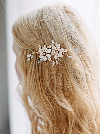 Wedding hair accessories opal Clearance