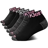 Calvin Klein Quarter Socks for Women - 6 Pack Cushioned Ankle Socks - Quarter Cut, Breathable, Lightweight, Athletic Design
