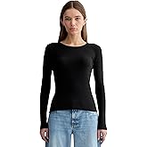 Everlane Women’s Luxe Rib Long-Sleeve Crewneck Top