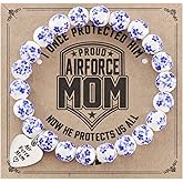 Kivosliviz Air Force Mom Bracelet Gifts for Women Military-mom Jewelry Air Force Mom Ornament