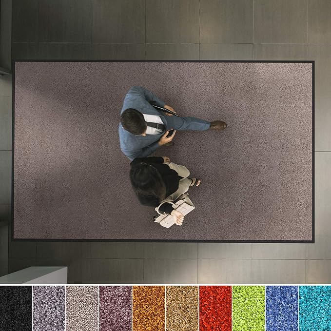 etm Hochwertige Fußmatte | bewährte Eingangsmatte in Gewerbe & Haushalt | Schmutzfangmatte mit Top-Reinigungswirkung | Sauber