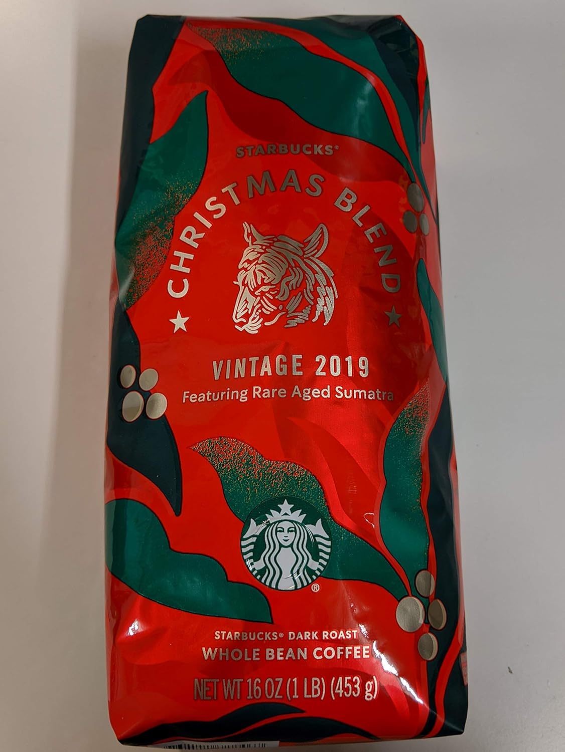 2018 Starbucks Christmas Blend Whole Bean Coffee - 16 Ounce