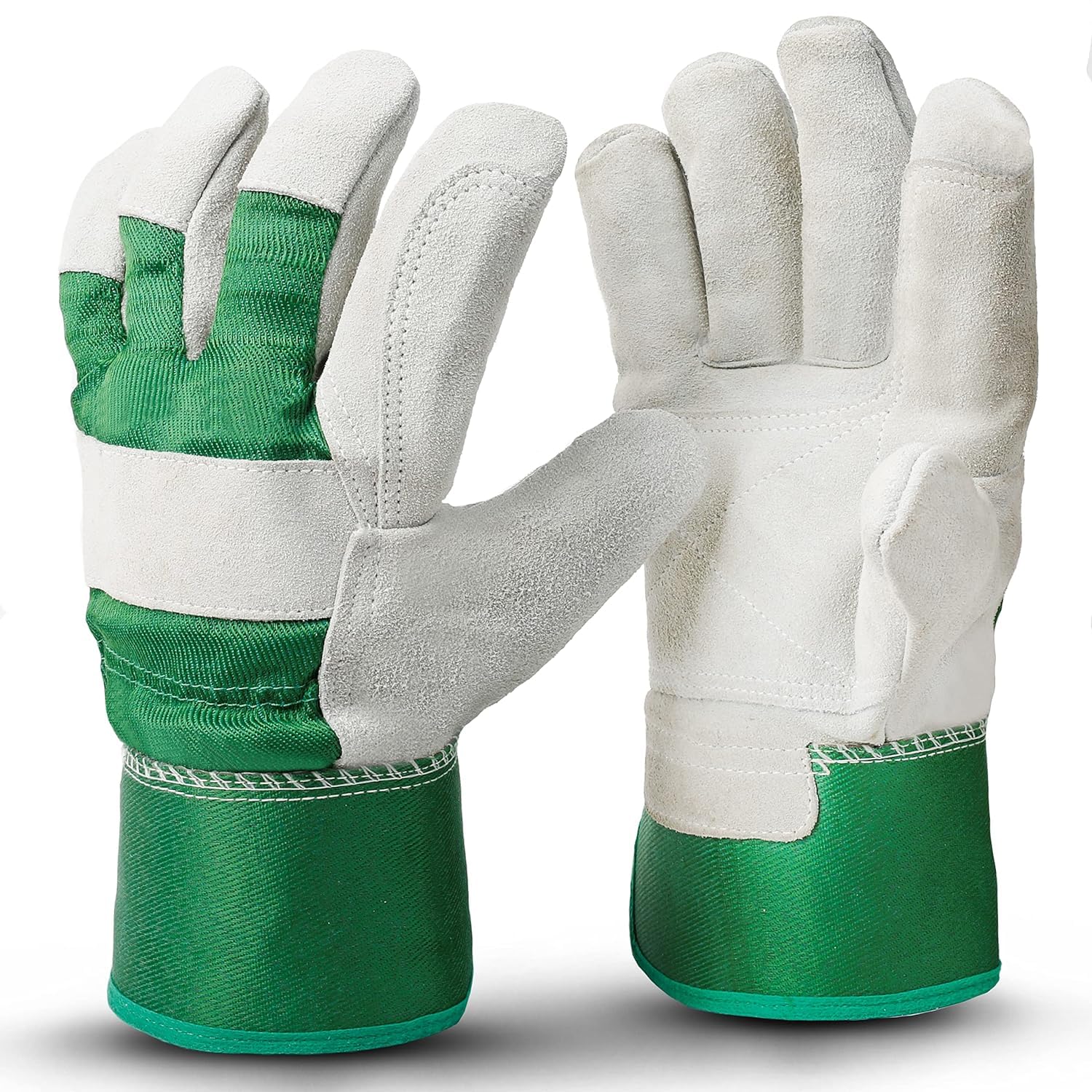 ARA CHOICE 1 Pair Heavy Duty Thorn Proof Leather Driver Safety Garden Work Gardening Gloves For Men Women/Ladies Rigger Ladies Pruning Durable Breathable Thick & Strong Robust & Rugged Hand Protection