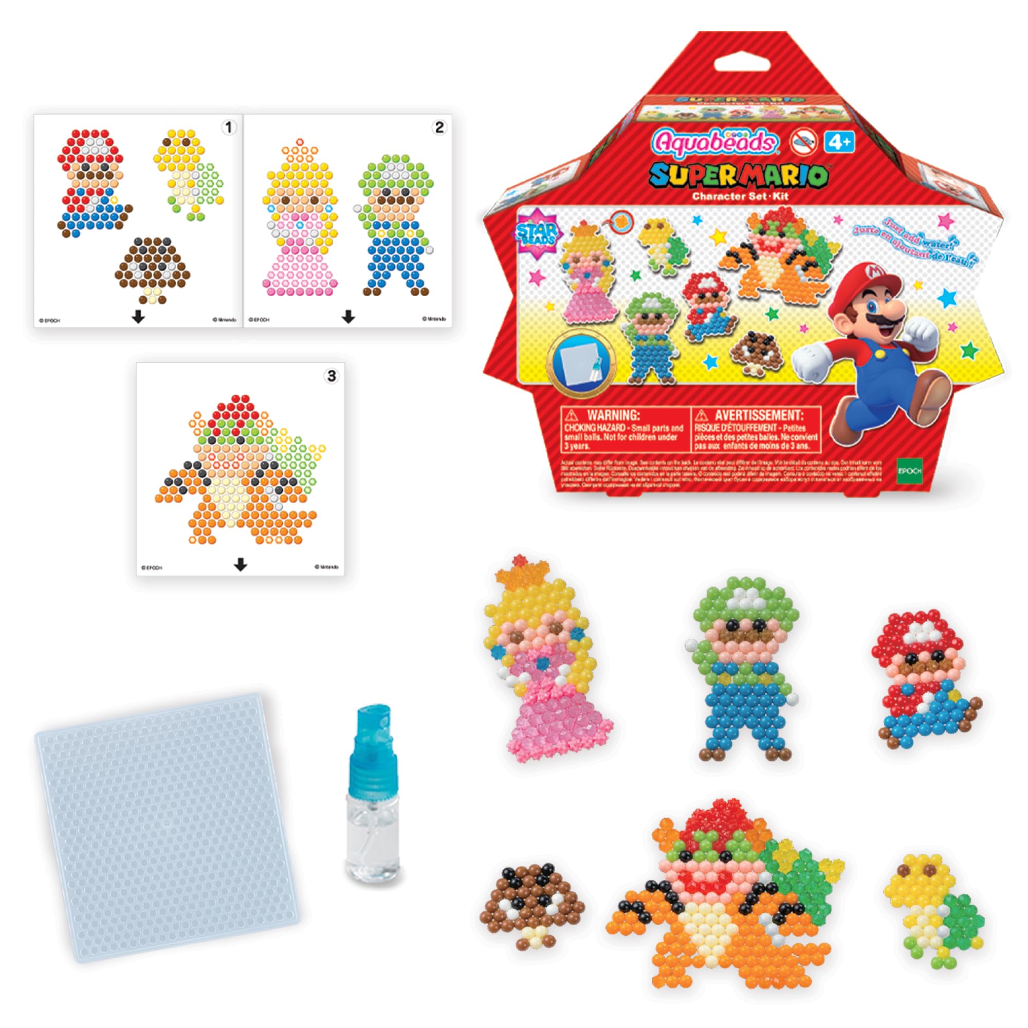 Aquabeads Brothers Super Mario Character Set, Art & Craft bead kit 31946
