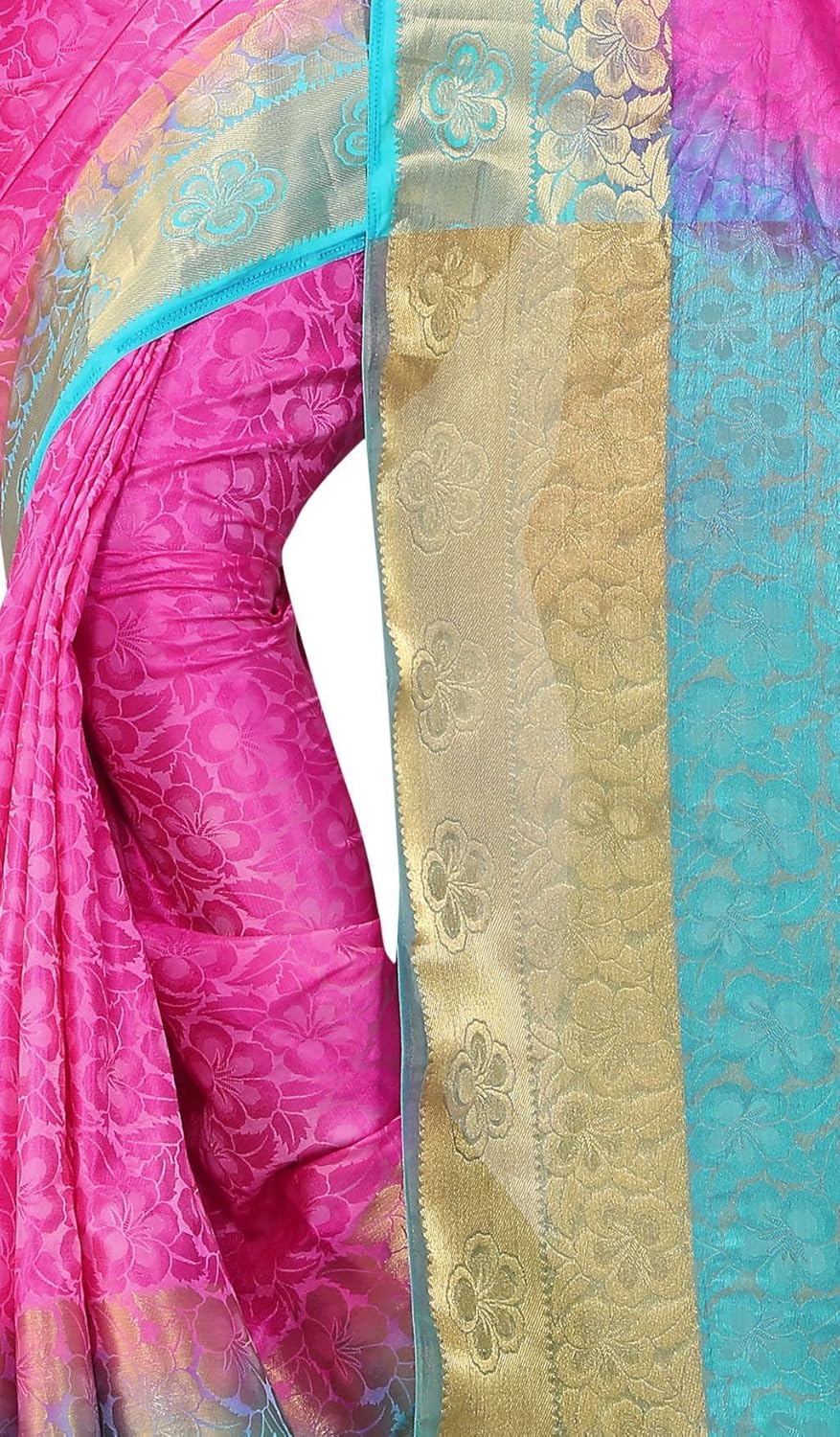 nirja fab women's cotton silk banarasi saree (pink)