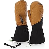 Heavyweight Mittens - Ski Mitts - Warm Breathable Winter Mittens - Wool Insulation
