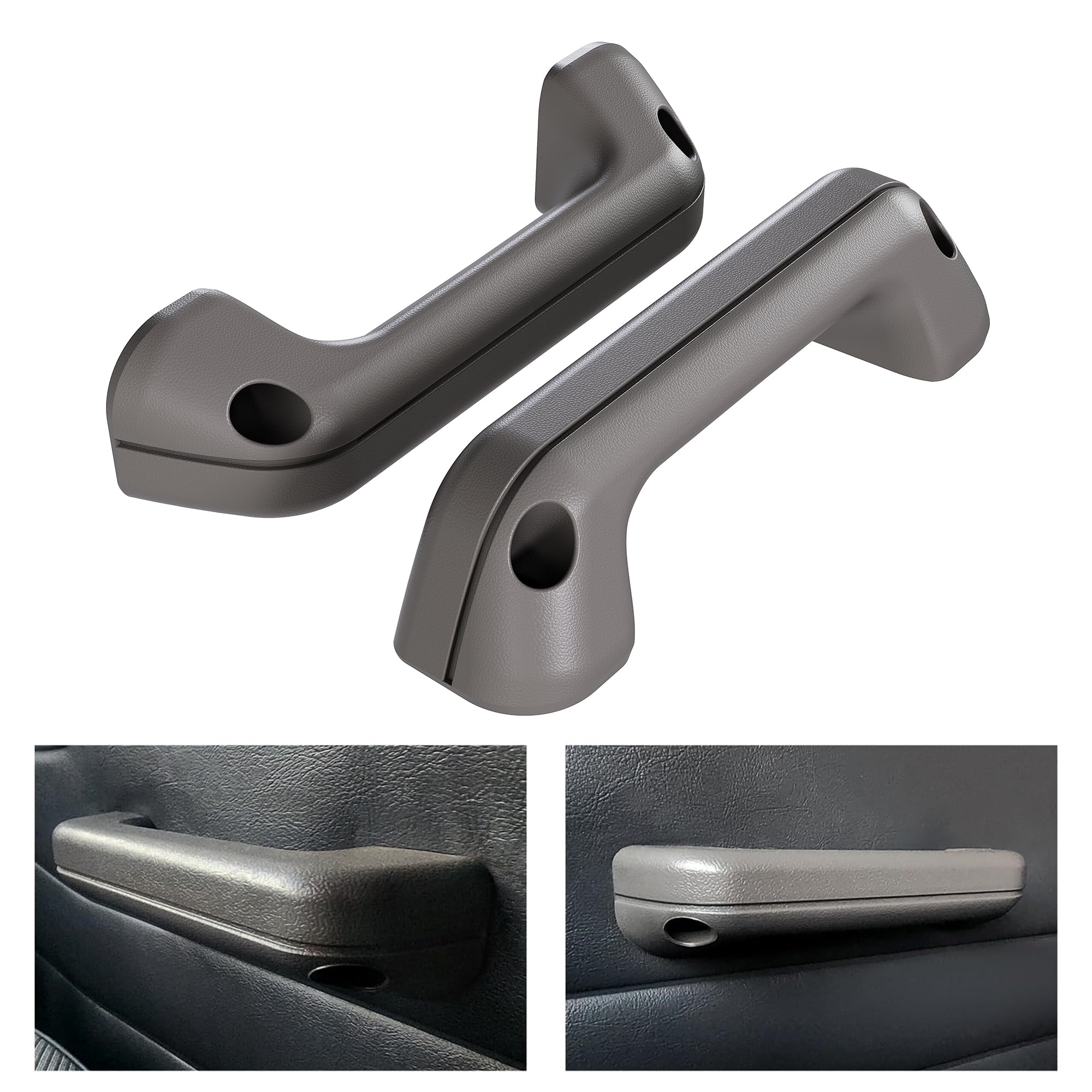 Photo 1 of KUAFU Armrest Door Handle Pull Compatible with Nissan Frontier Hardbody D21 1987-1996 Pickup Replacement Interior Gray Door Grab Handle