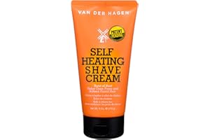 Van Der Hagen Self-Heating Shave Cream - Burst of Warmth Opens Pores and Softens Stubble, 6 oz