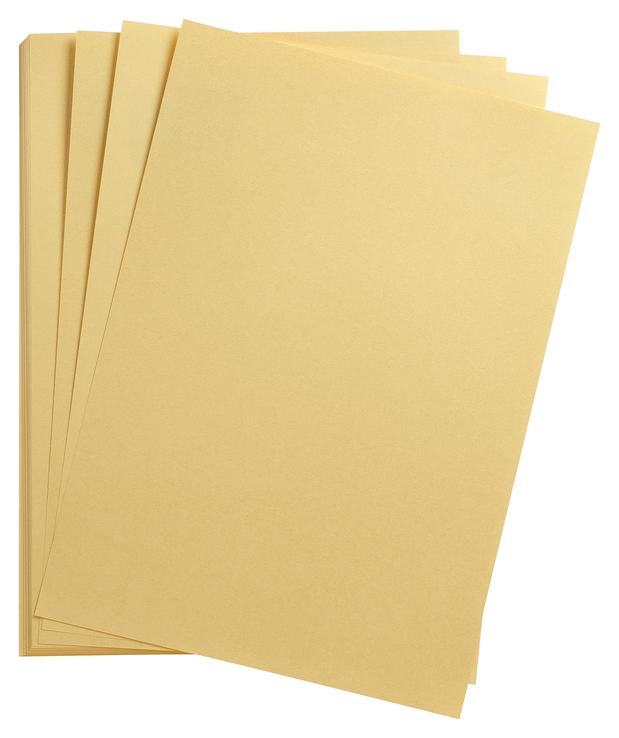 Clairefontaine - Ref 397180C - Maya Coloured Drawing Paper (Pack of 250 Sheets) - 120gsm Paper - 50 x 70cm - Gold Colour - Deep Dyed, Acid Free, pH Neutral
