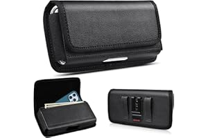 ACCKUO Phone Holster Men for All iPhone Pro Max Plus (15 14 13 12 11 XS) Phone Belt Holder, Black, XL
