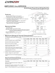 (Pack of 2 Pieces) Chanzon KBPC2504 Bridge