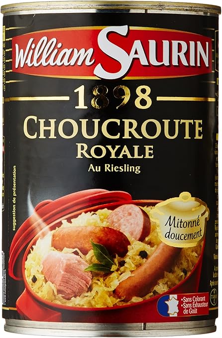 William Saurin Choucroute Royale Riesling 400g Amazon Fr Cuisine Maison