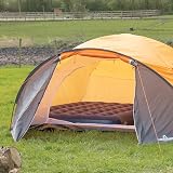 Milestone Camping Inflatable Flocked Airbed Double 191x137x22cm view 3