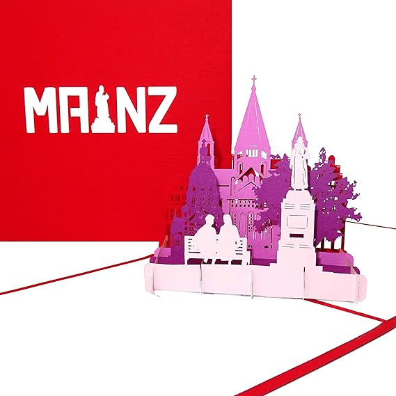 Pop Up Karte Mainz Panorama Mit Mainzer Dom 3d Grusskarte Als Souvenir Gutenberg Geschenk Geburtstagskarte Einladungskarte Gutschein Zum Stadtetrip Amazon De Burobedarf Schreibwaren