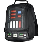 Bioworld Star Wars Darth Vader Lunch Box Tote Chest Plate with Cape Easy Carry Insulated Food Container Bag 10"