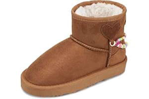 STELLE Girls Snow Boots Warm Winter Boots for Toddler/Little/Big Kids