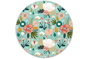 Atufsuat Mouse Pad, Premium-Textured Small Round Mousepad 7.9 x 7.9 Inch, Cute Mouse pad for Wireless Mouse, Waterproof Non-S