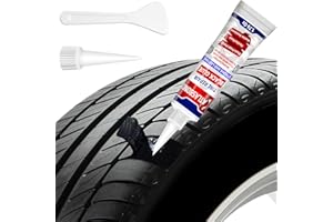 ATLASBOND Tire Repair Glue, Professional Black Rubber Cement for Car, Motorcycle, Bike, Rc and More, Suitable for All Tire Types, Seamless Strong Bonding, Heavy Duty, Flexible, Waterproof, Weather Resistance